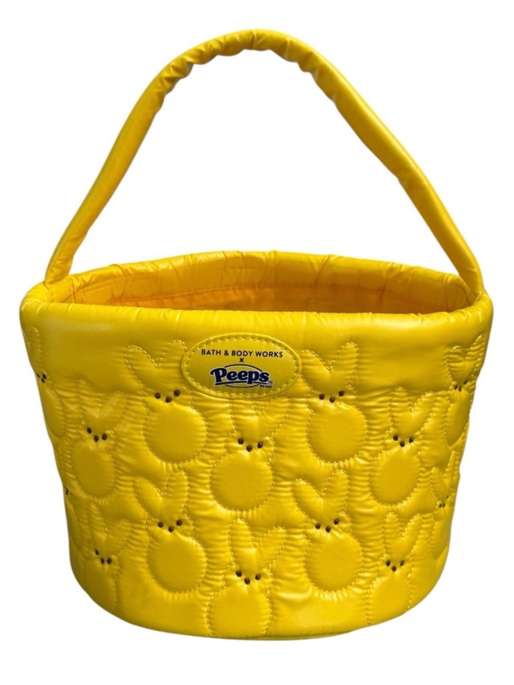 Bath & Body Works x PEEPS Yellow Quilted Bunny Basket NEW